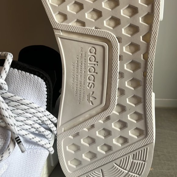 Adidas x Pharrell NMD Human Race Cloud White Sneakers - Picture 5 of 11